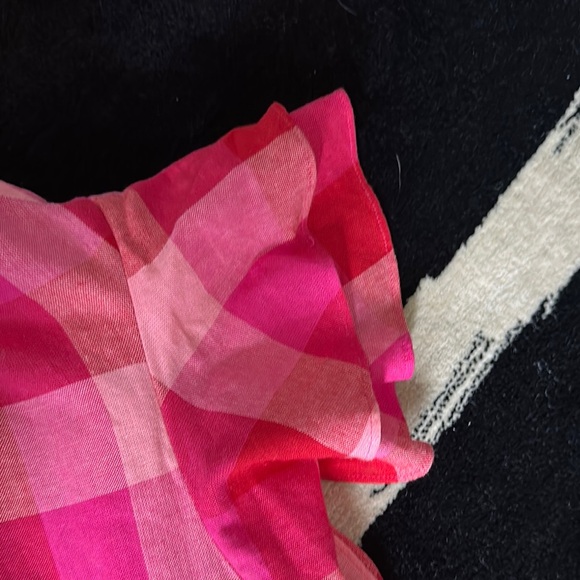 Kate Spade Pink and Red Ruffled Blouse - Picture 3 of 6